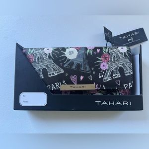 NWT Tahari Black Multicolor Paris Love Wallet Gift